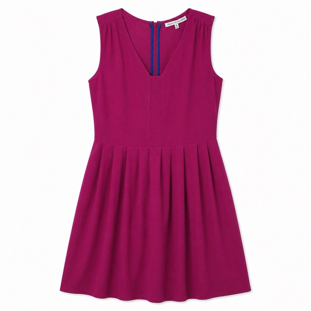 Collective Concepts Women’s Sleeveless A Line Dress Hot Pink Size Medium NWOT